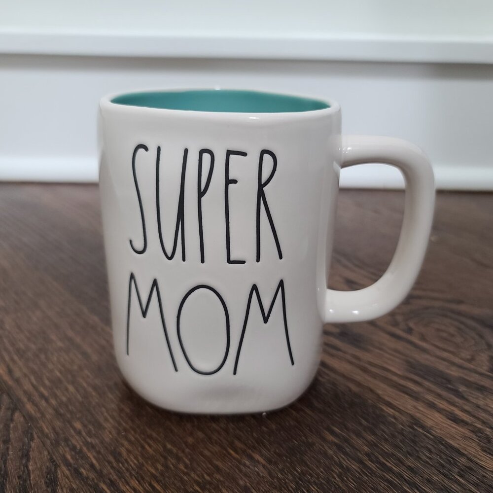 New Rae Dunn SUPER MOM Coffee Mug